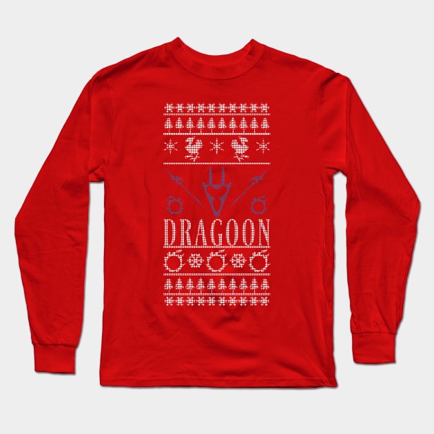 Final Fantasy XIV Dragoon Ugly Christmas Sweater Long Sleeve T-Shirt by TionneDawnstar